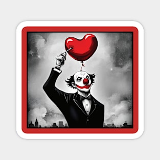 Clown with red balloon Magnet