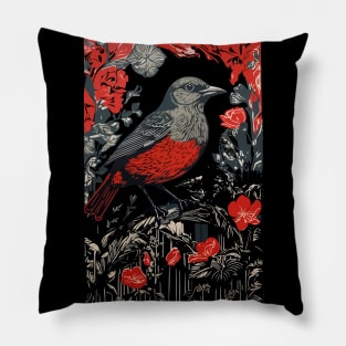 Bird Nightingale Pillow