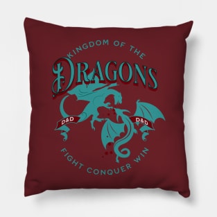 Green Dragon Wars Pillow