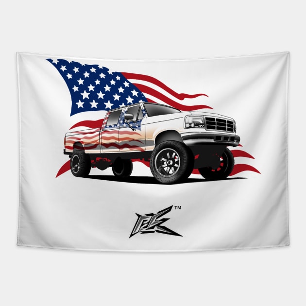 ford f250 pickup Tapestry by naquash