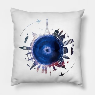 Cool Life at City Design cartoon style, futuristic with abstract pattern Gift Pillow