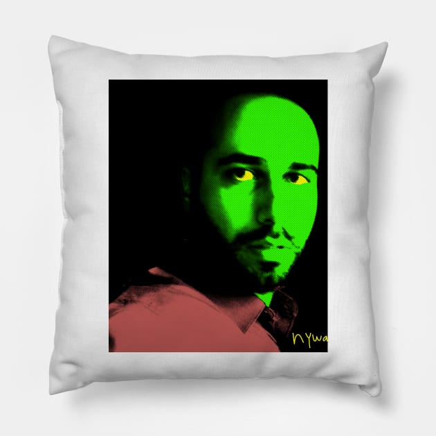 SEXY FUNNY ALIEN BOY - Pop art colors - Alien Pillow by NYWA-ART-PROJECT