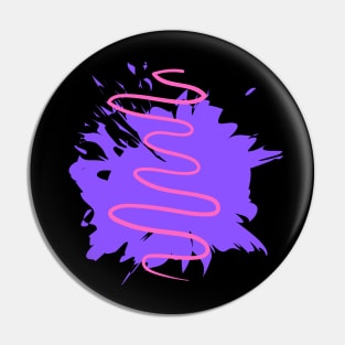 Splash art design Pin