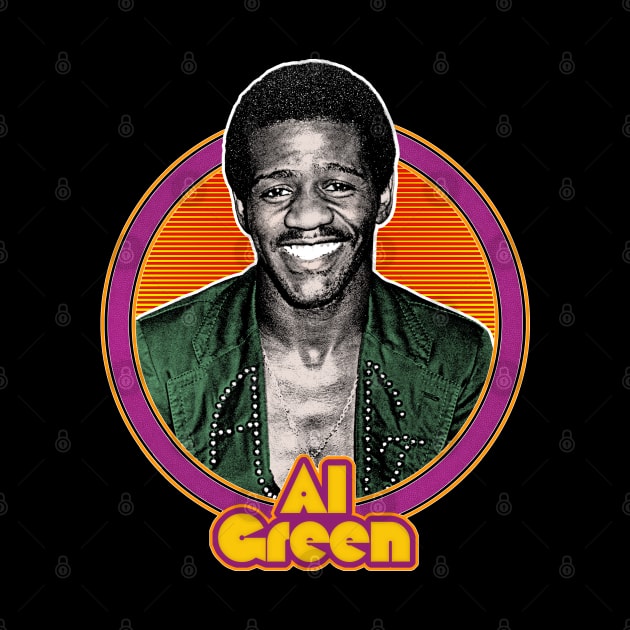 Al Green / Retro Aesthetic 70s Style Fan Design by DankFutura