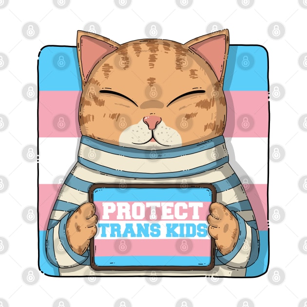Protect Trans Kids by Japanese Neko