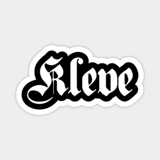 Kleve written with gothic font Magnet