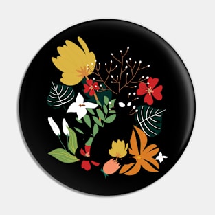 Floral Cat Pin