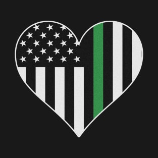 Military Border Patrol Thin Green Line T-Shirt