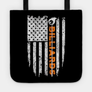 Billiards American Flag Billiard Tee s Tote