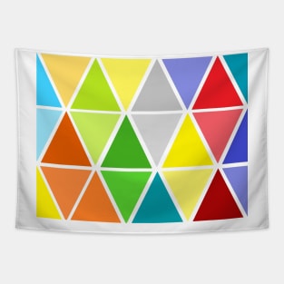 Colorful Seamless Triangle Pattern Tapestry