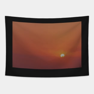 Sunset Cloudy Sky Photography Tapestry