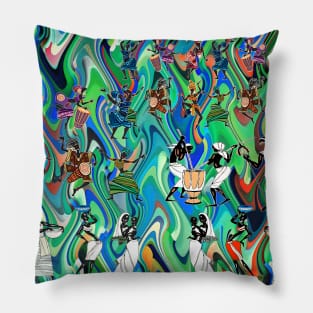 African Feast V2 Pillow