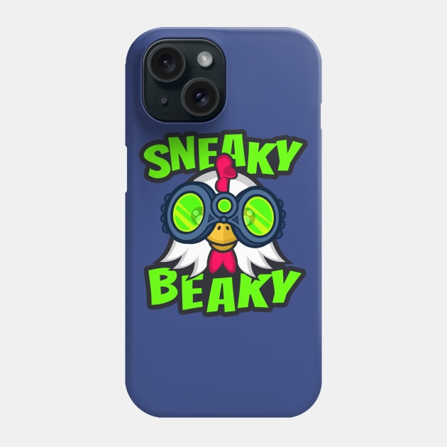 Sneaky Beaky Chicken Phone Case by Archanor