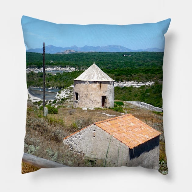 Views Across Corsica Pillow by HFGJewels