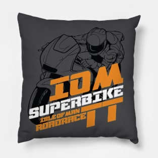 IOMTT Isle of Man TT Road Race Superbike Racer Pillow