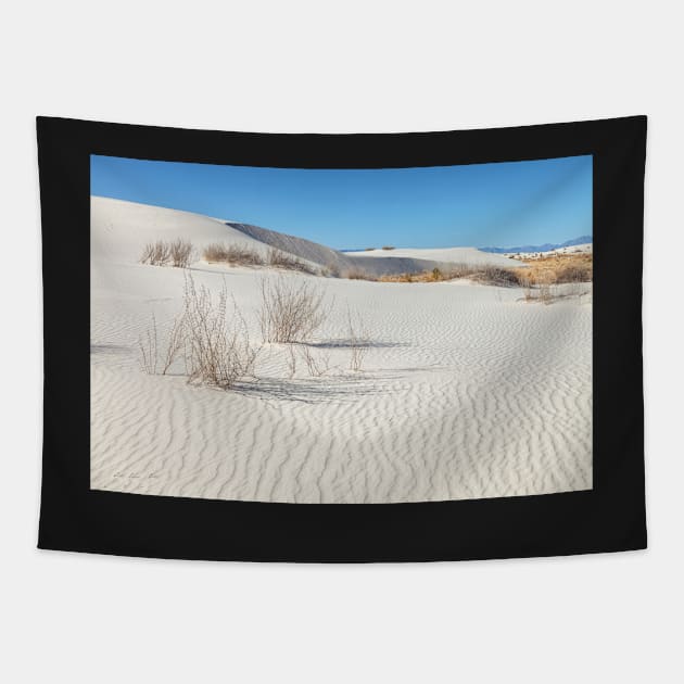 White Sand Dunes Tapestry by jvnimages