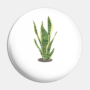 Snake Plant Illustration Pin