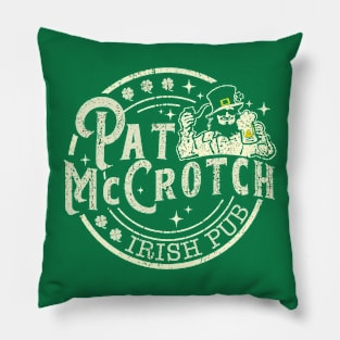 PAT McCROTCH Irish Pub Funny Pillow