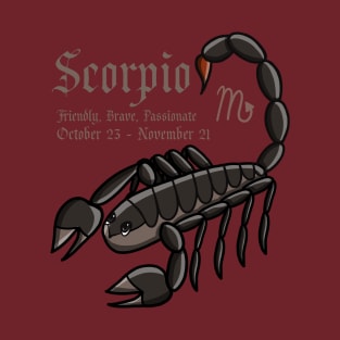 Scorpio Zodiac Sign Dates & Traits T-Shirt T-Shirt