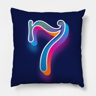 Float 7 rainbow Pillow