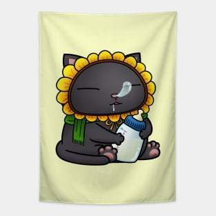 Cute Black Baby Cat Tapestry