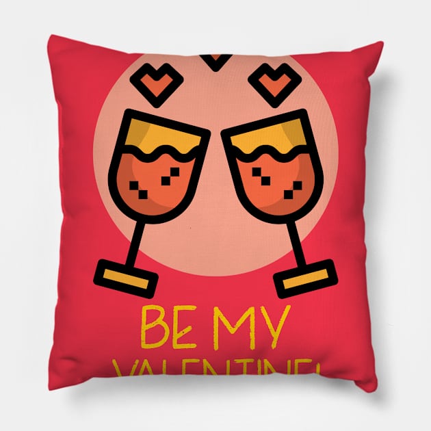 be my valentine design for lover ! Pillow by EgyArtSotre