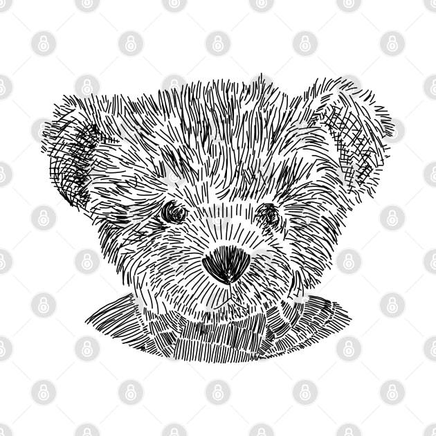 Teddy Bear Sketch by ellenhenryart