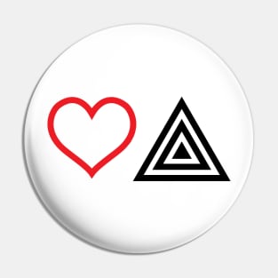 Love Triangle Pin