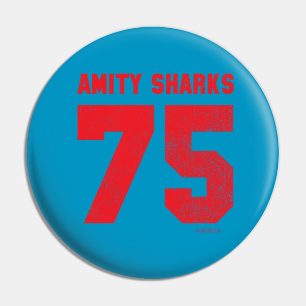 Amity Sharks (Red Text) Pin by GloopTrekker