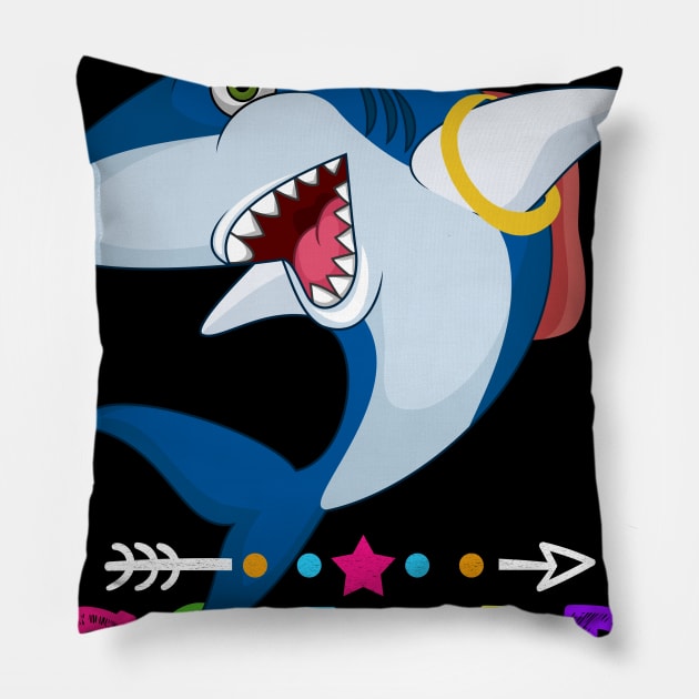 Shark Team 3rd Grade Squad Teacher Back To School Pillow by kateeleone97023