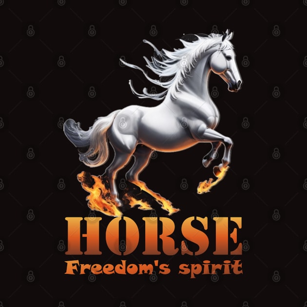 horse "freedom's spirit" by AOAOCreation