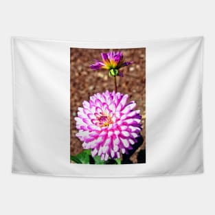 Pink Dahlia Tapestry