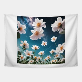 Celestial Blooms: Flowers in the Sky Tapestry