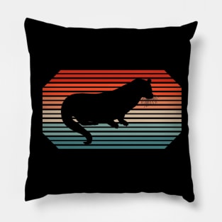 Retro otter giant otter art animal gift idea Pillow