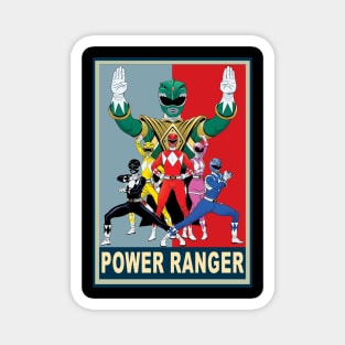 Pink Power Ranger's Fearless Battle Stance Magnet