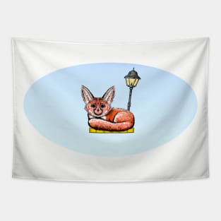 Sleepy Fox Tapestry