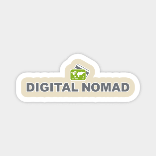 Digital Nomad World Traveler Jetsetter Freelancer Magnet