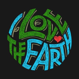 Love Earth - Hipster, Tattoo Earth Heart , Earth Day T-Shirt