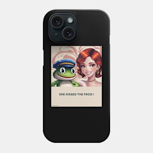she kissed a frog Phone Case