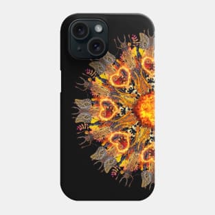 horrible insects mandala Phone Case