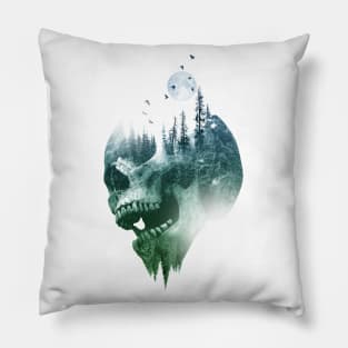 Skull Forest Pillow