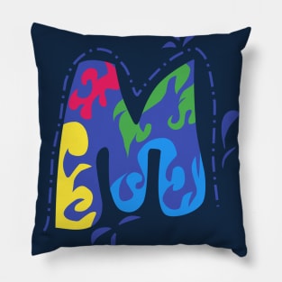 Letter M Pillow