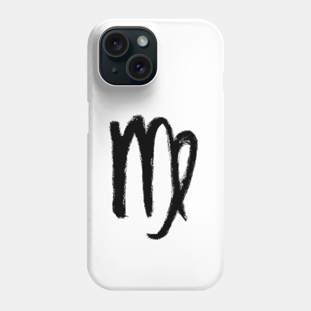 Virgo Horoscope Sign, Virgo Zodiac Sign Phone Case by badlydrawnbabe