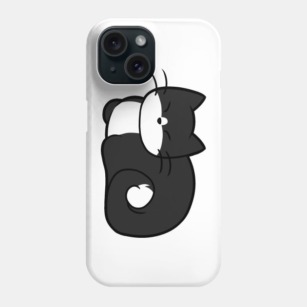 Black n White Cat Phone Case by MissOstrich