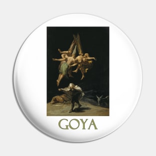 Witches in Flight (1798) by Francisco Goya Pin