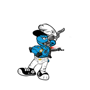 gangster smurf T-Shirt