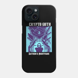 Bitcoin T-Shirt, Satoshi and the Eternal Gothic Nightmare Phone Case