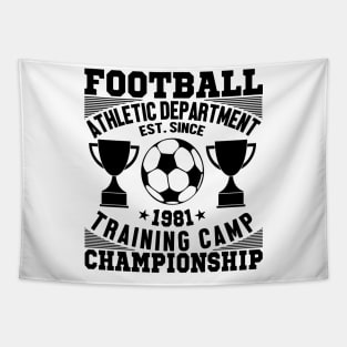 Football athletic department est since 1981 training camp championship Tapestry