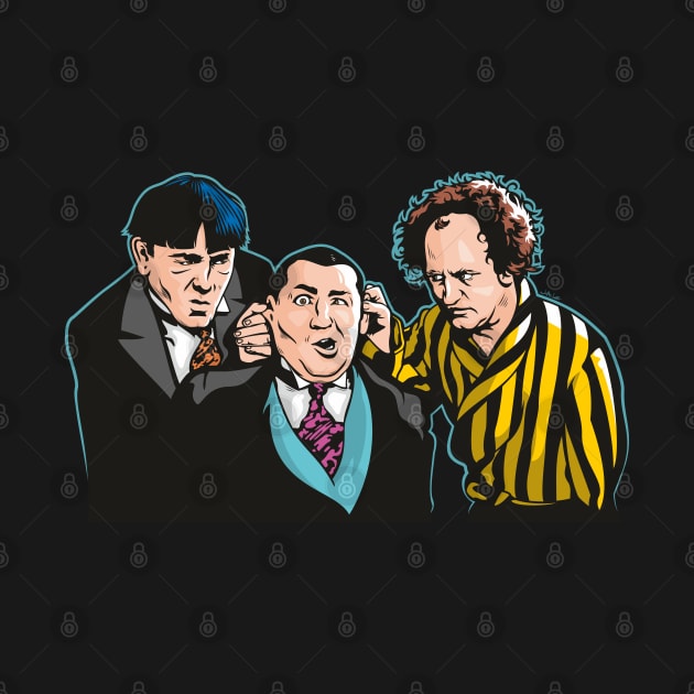 The Three Stooges by Jamie Lee Art