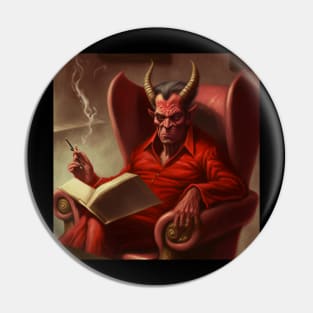 Satan Having A Smoke Pin